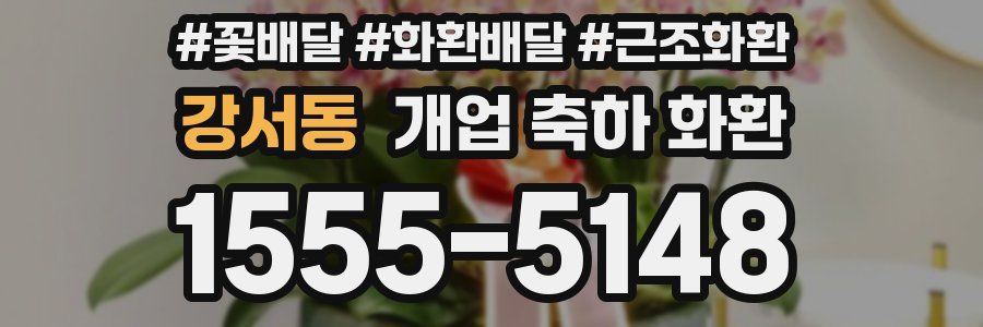 강서동 개업 축하 화환