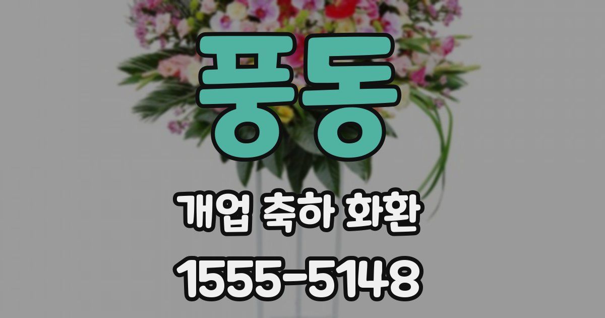 풍동 개업 축하 화환