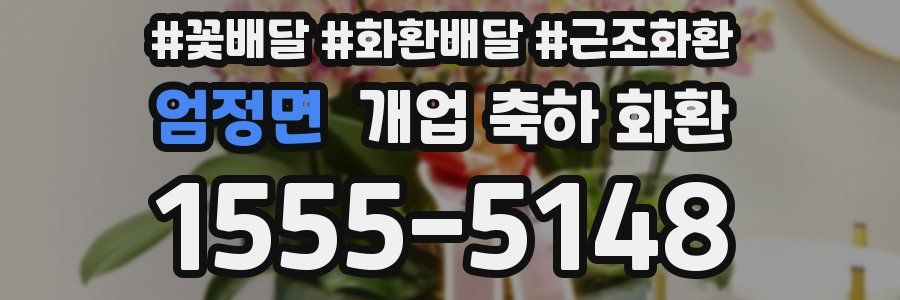 엄정면 개업 축하 화환