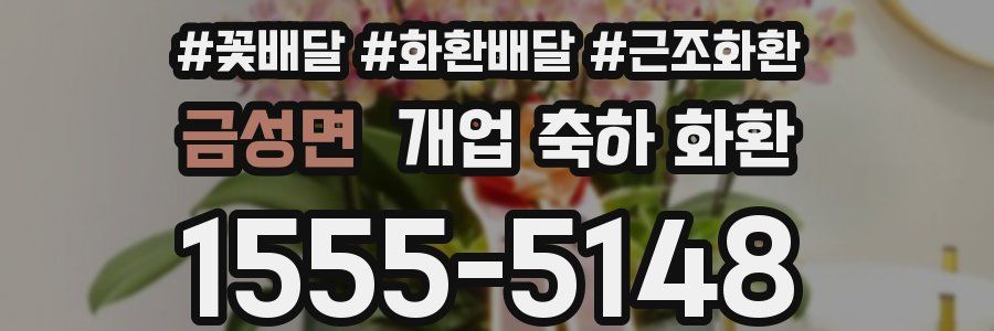 금성면 개업 축하 화환