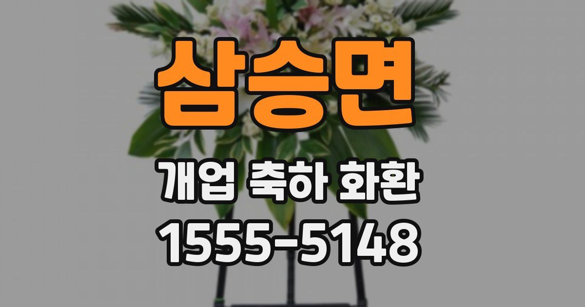 삼승면 개업 축하 화환