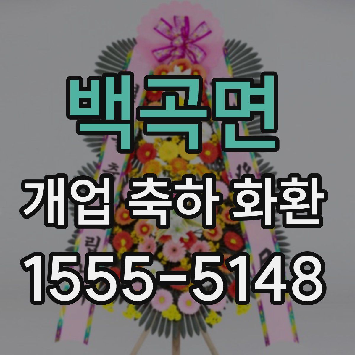 백곡면 개업 축하 화환