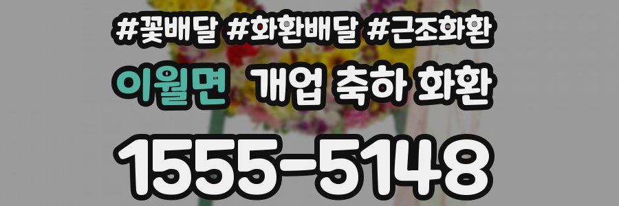 이월면 개업 축하 화환