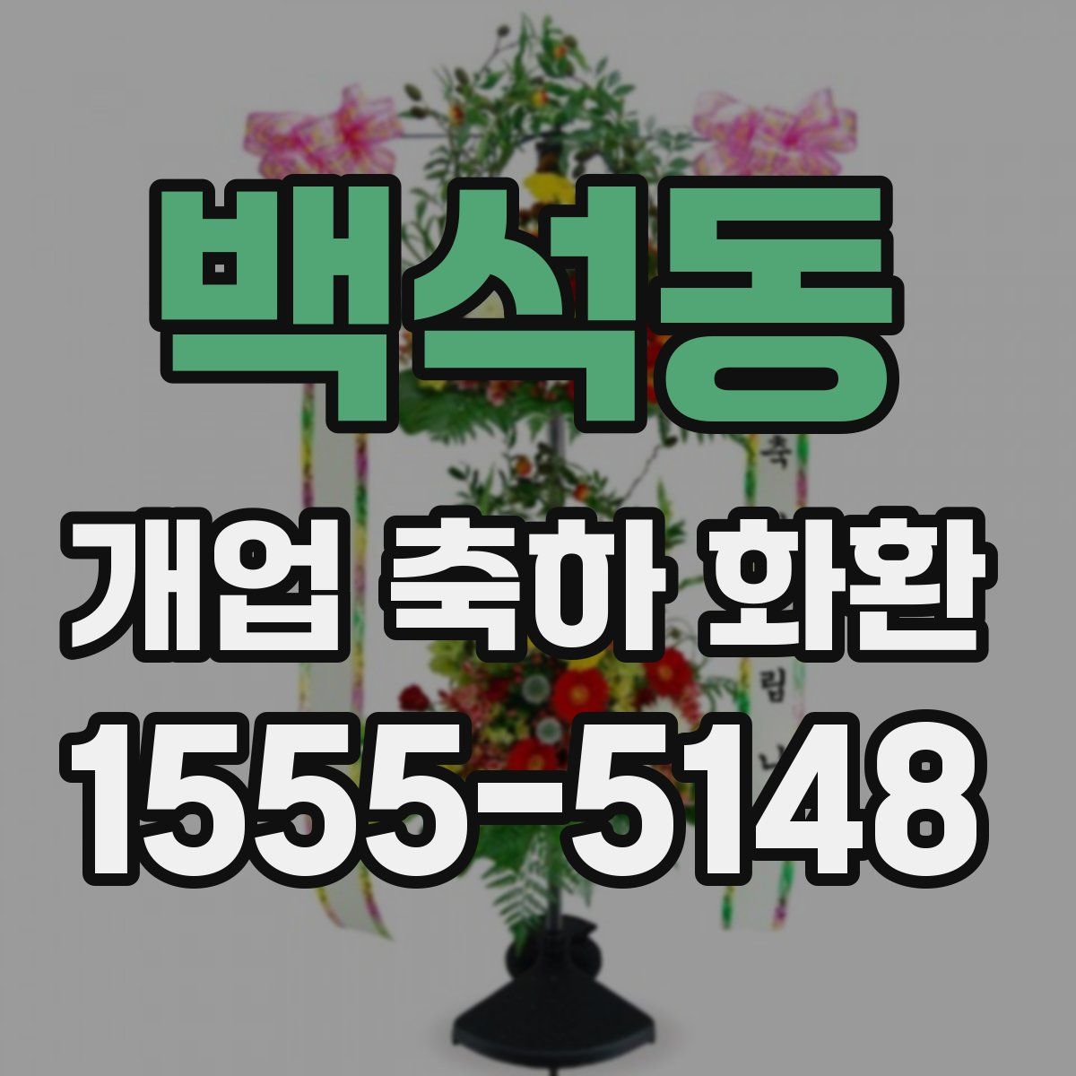 백석동 개업 축하 화환