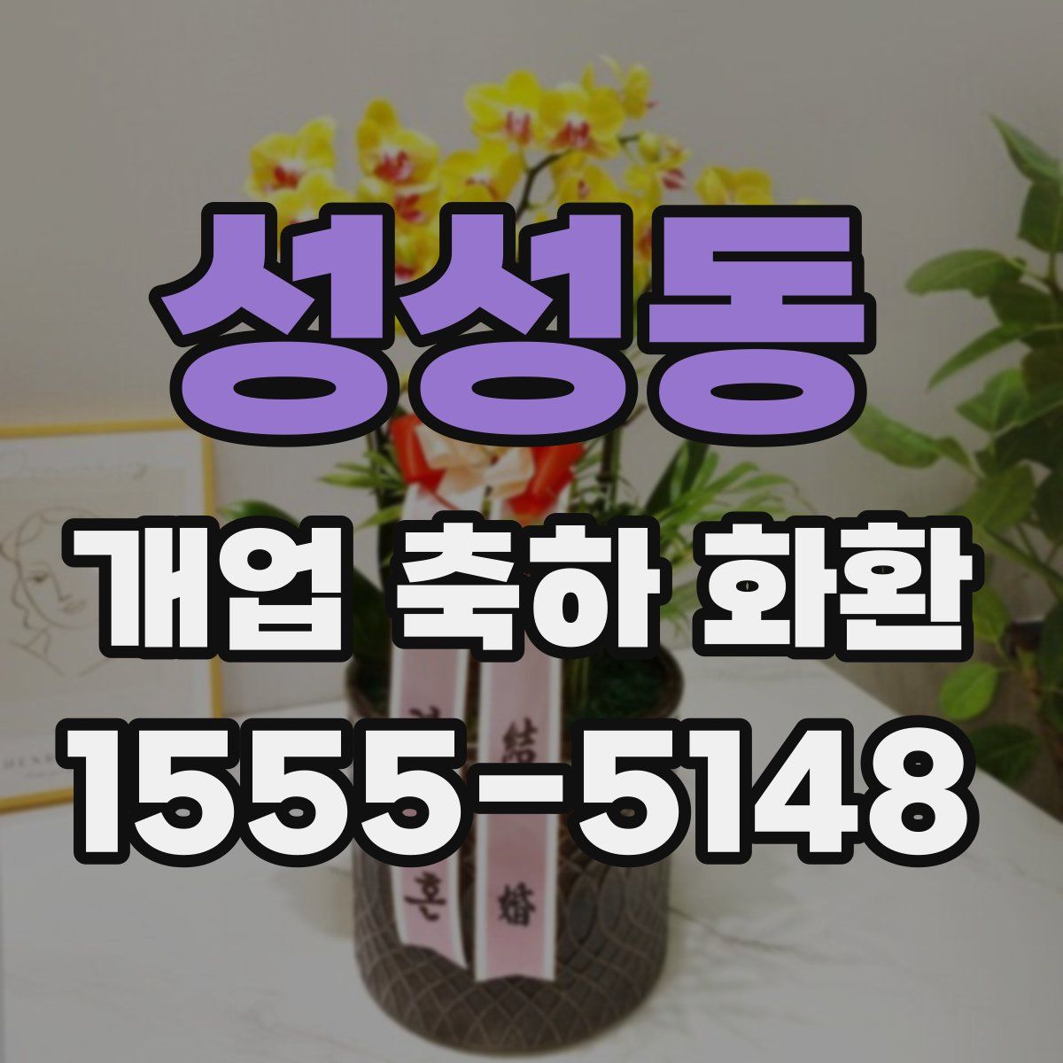 성성동 개업 축하 화환