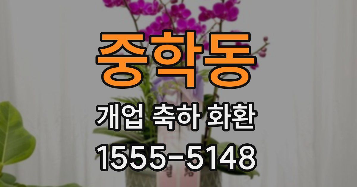 중학동 개업 축하 화환