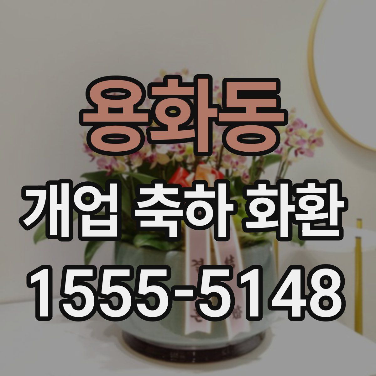 용화동 개업 축하 화환