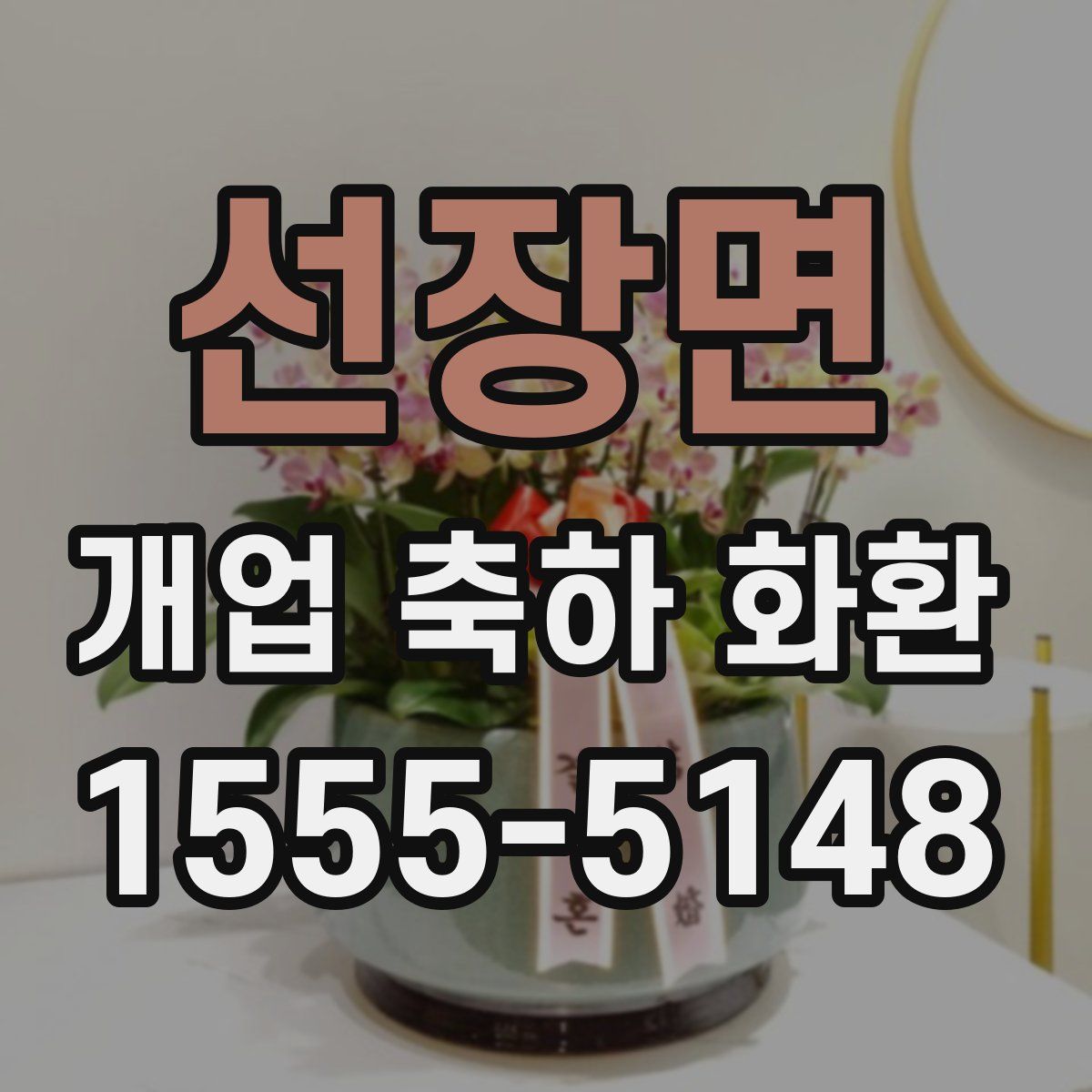 선장면 개업 축하 화환