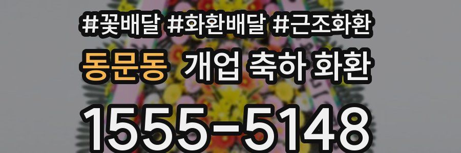 동문동 개업 축하 화환