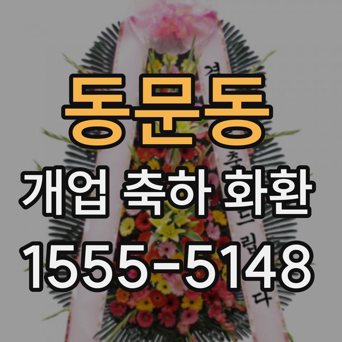 동문동 개업 축하 화환