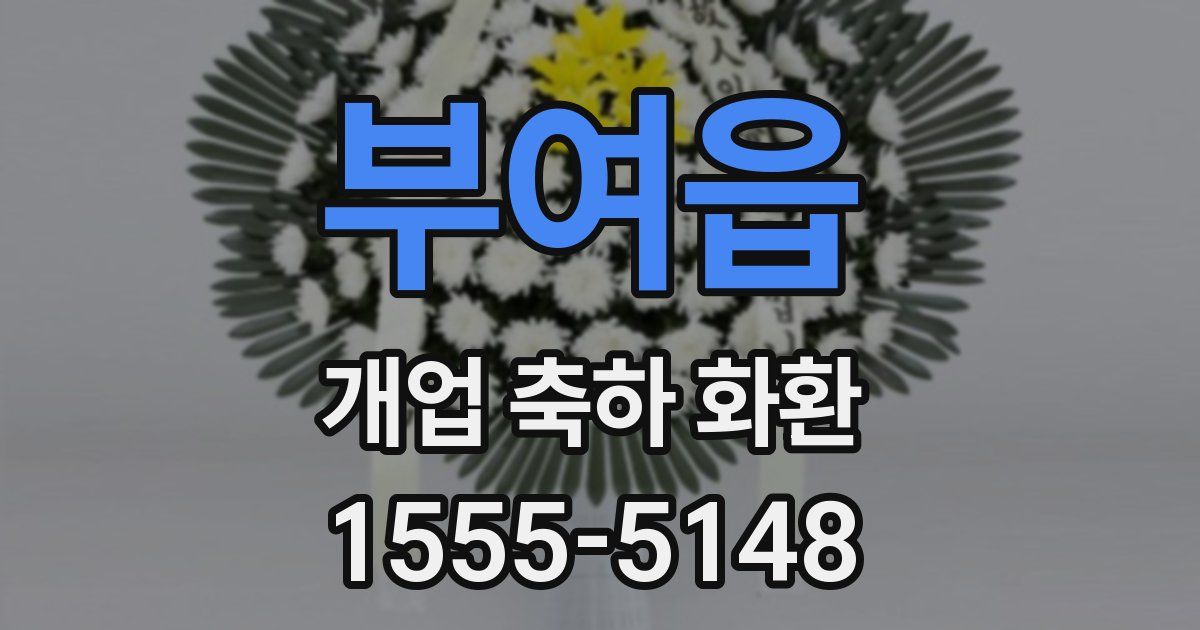 부여읍 개업 축하 화환