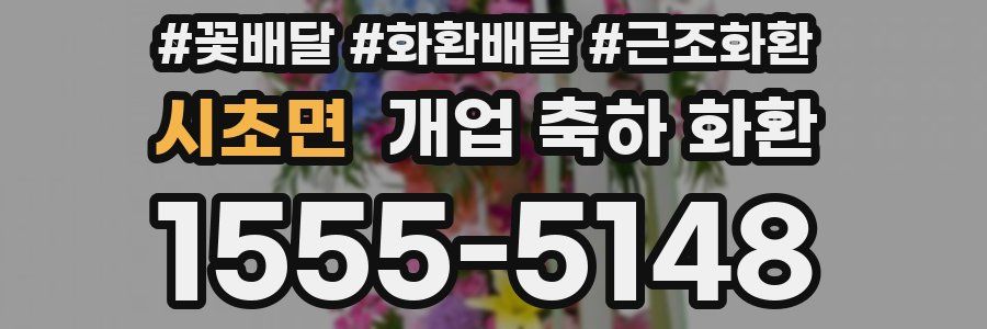 시초면 개업 축하 화환