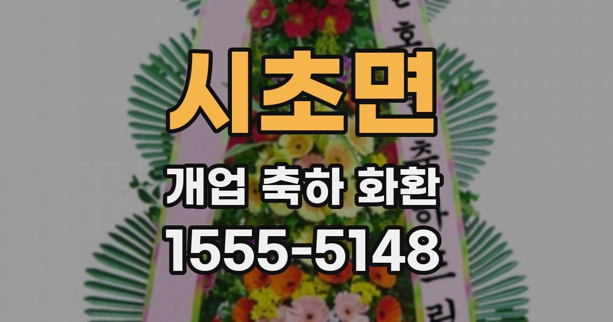 시초면 개업 축하 화환
