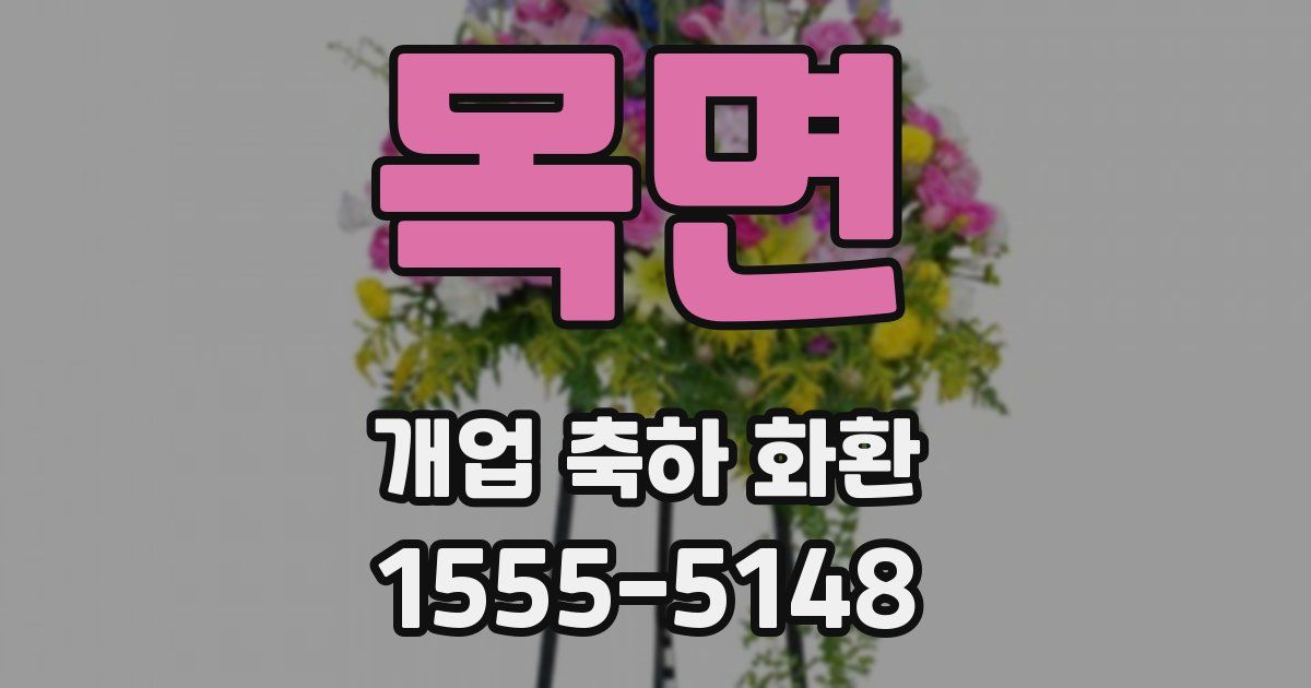 목면 개업 축하 화환