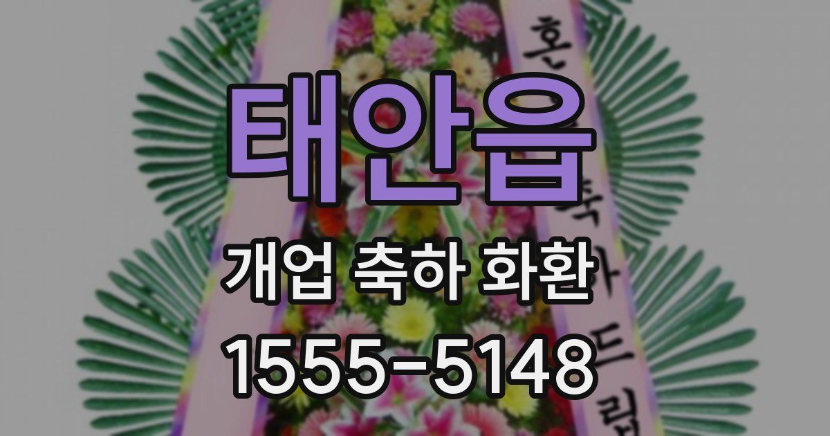 태안읍 개업 축하 화환