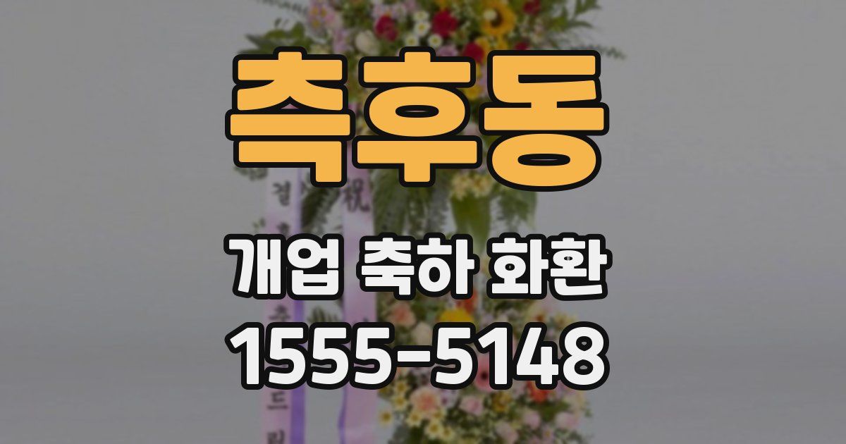 측후동 개업 축하 화환