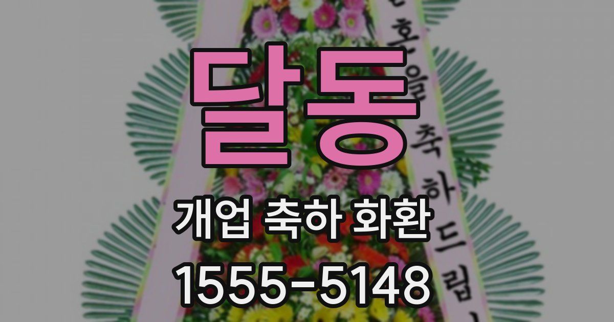 달동 개업 축하 화환