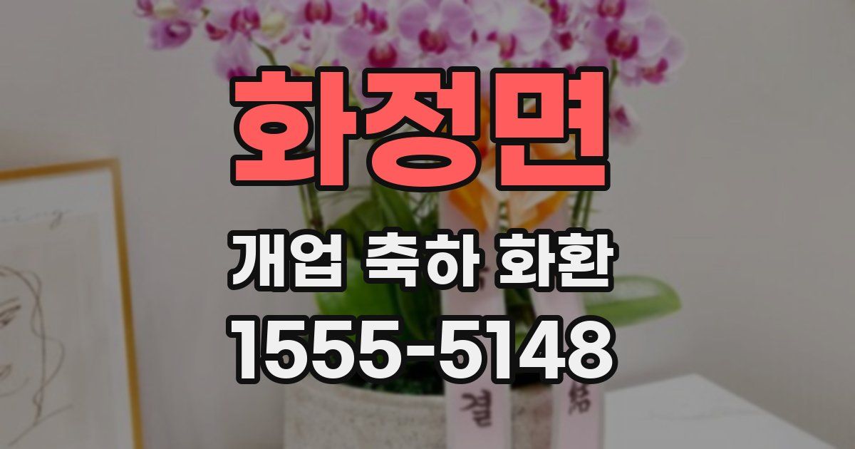 화정면 개업 축하 화환