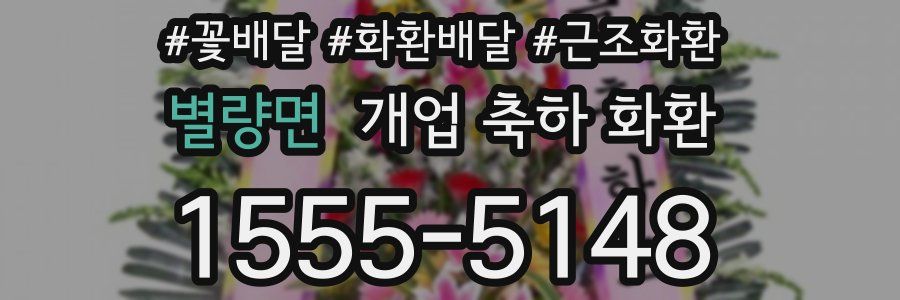 별량면 개업 축하 화환