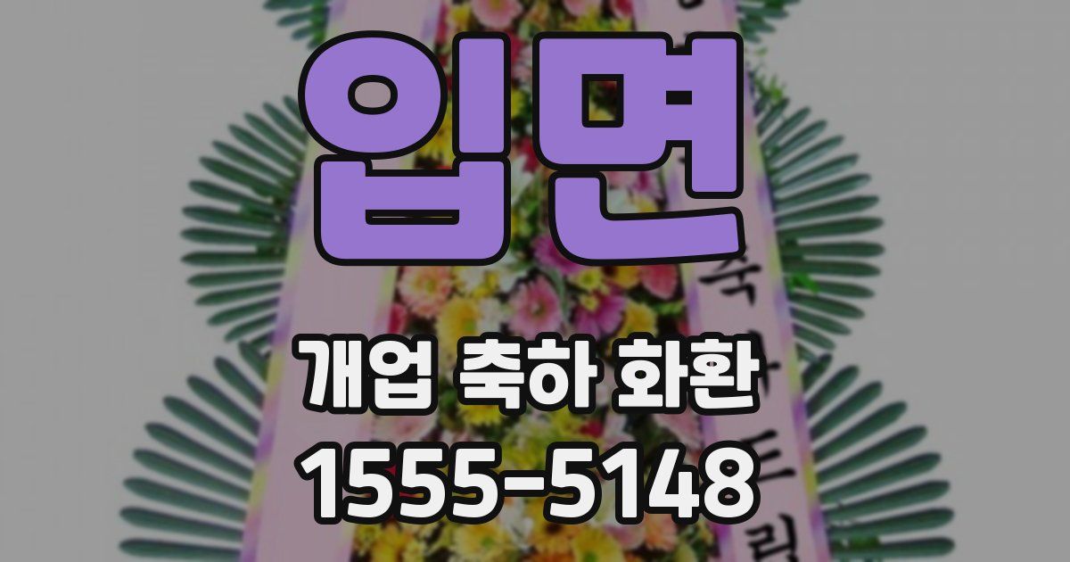 입면 개업 축하 화환