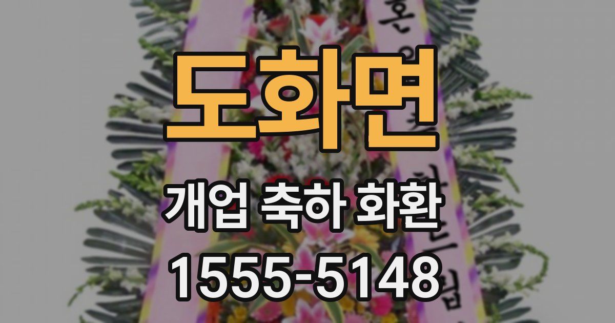 도화면 개업 축하 화환