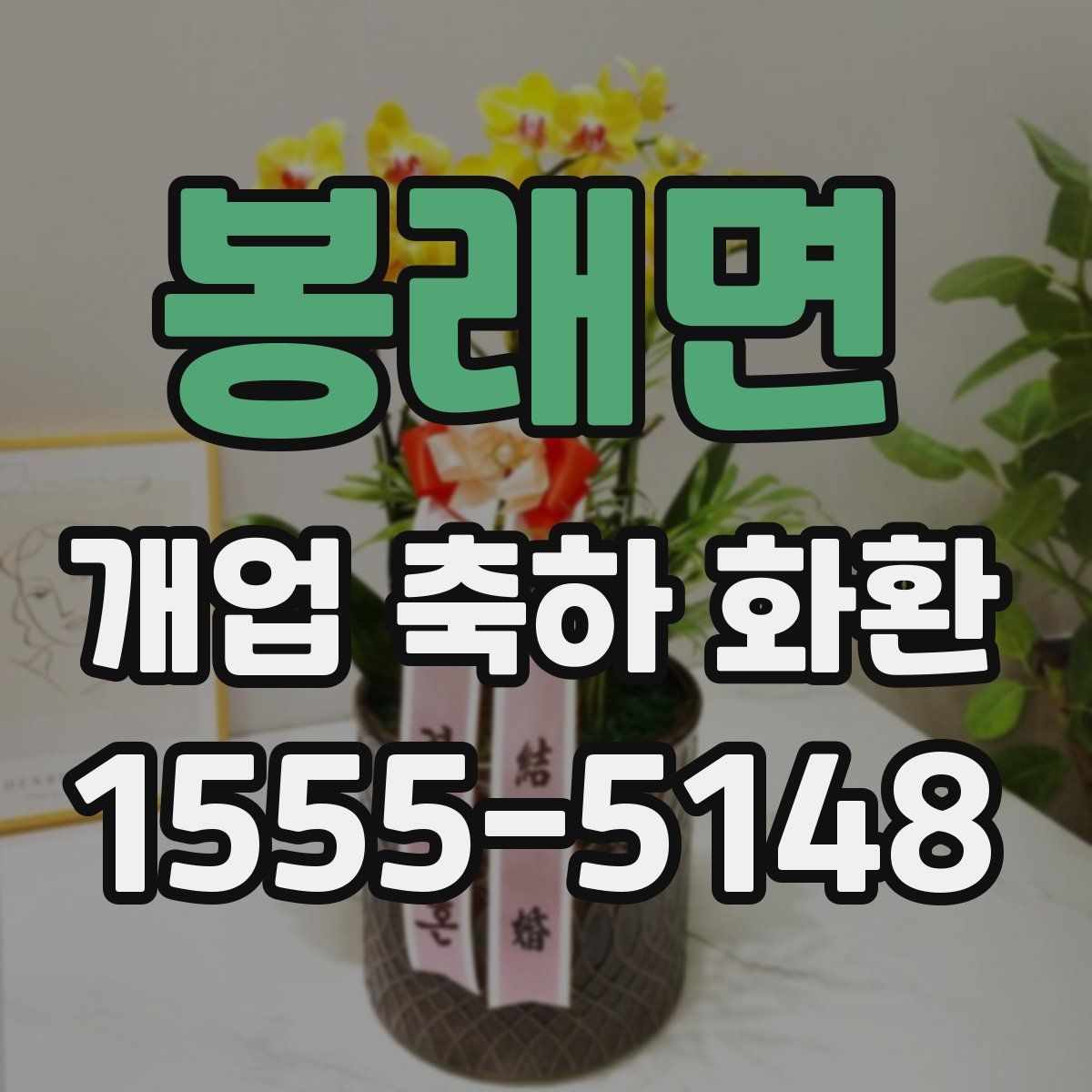 봉래면 개업 축하 화환