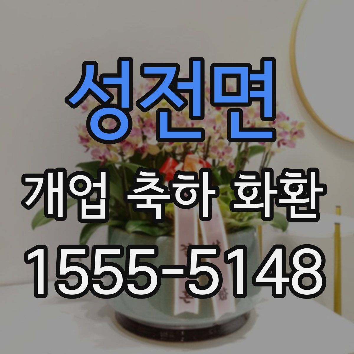 성전면 개업 축하 화환