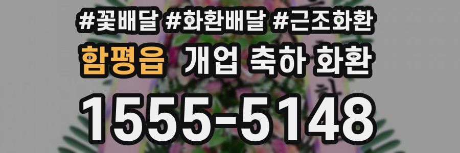 함평읍 개업 축하 화환