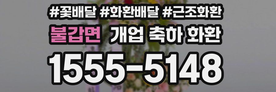 불갑면 개업 축하 화환