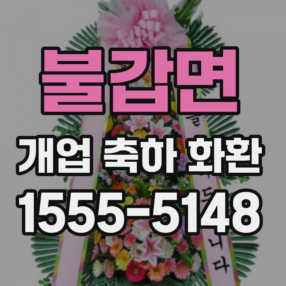 불갑면 개업 축하 화환