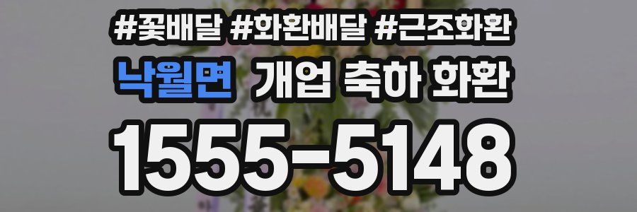 낙월면 개업 축하 화환
