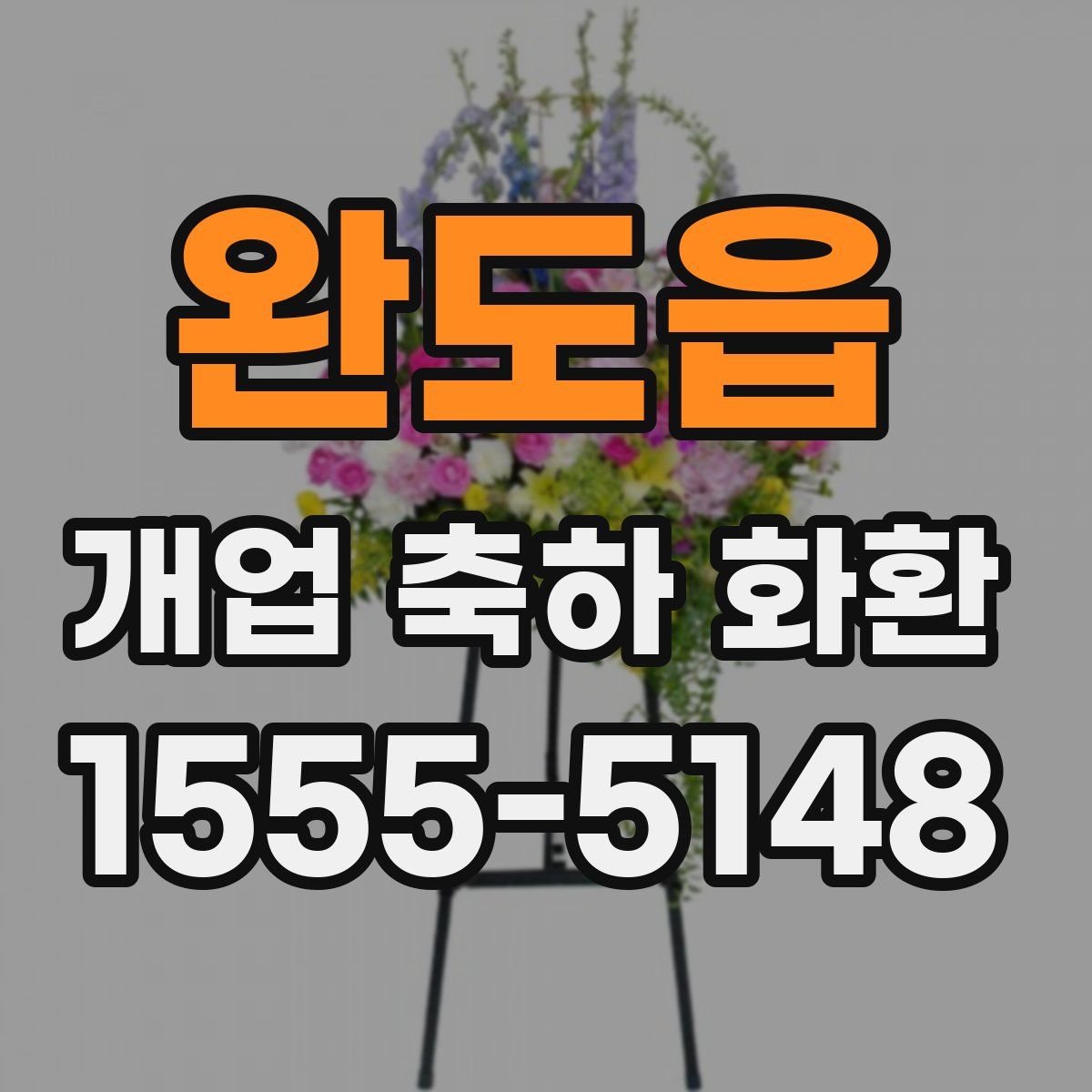 완도읍 개업 축하 화환