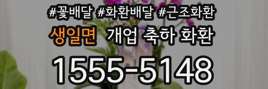생일면 개업 축하 화환