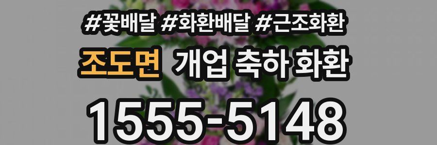 조도면 개업 축하 화환