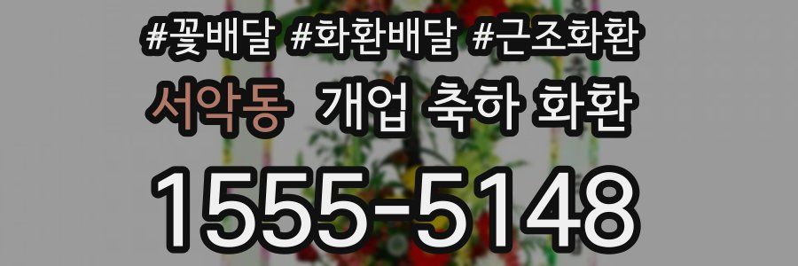 서악동 개업 축하 화환