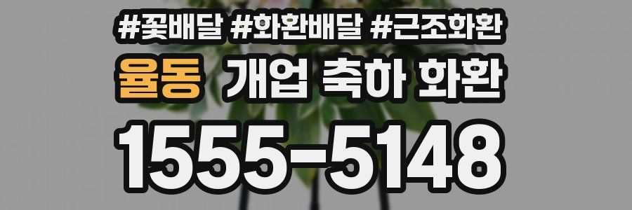 율동 개업 축하 화환