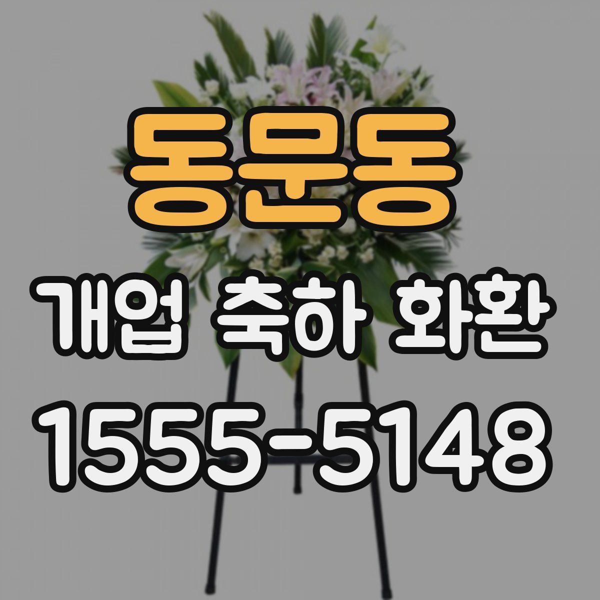 동문동 개업 축하 화환