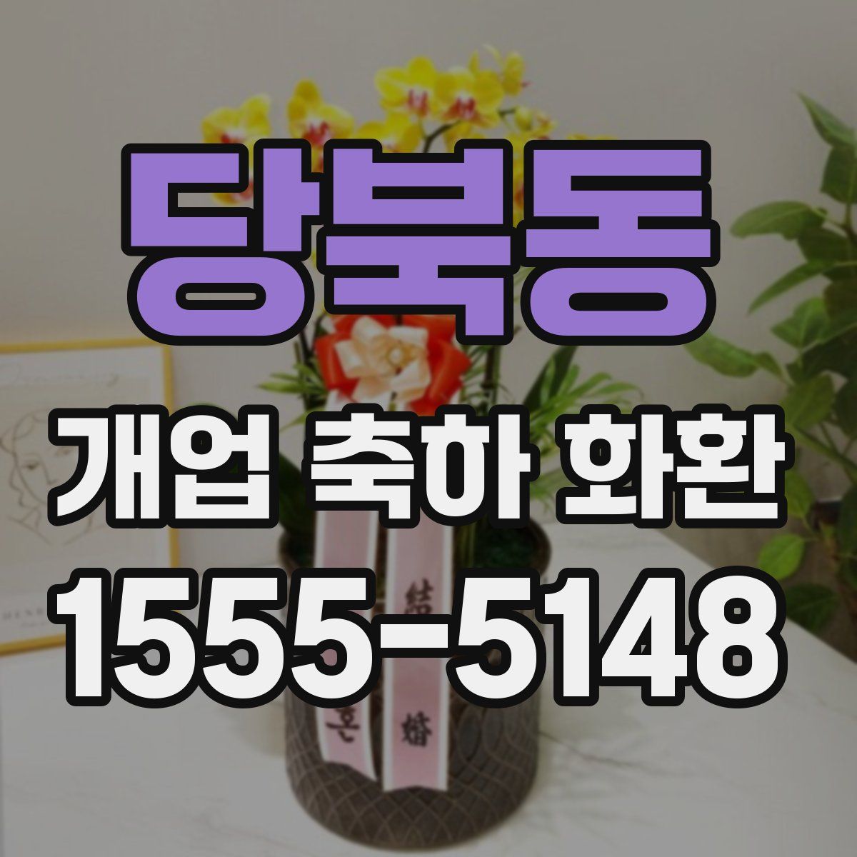 당북동 개업 축하 화환