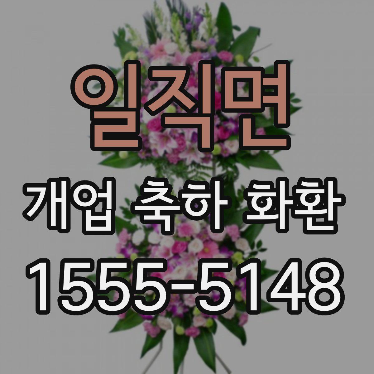 일직면 개업 축하 화환