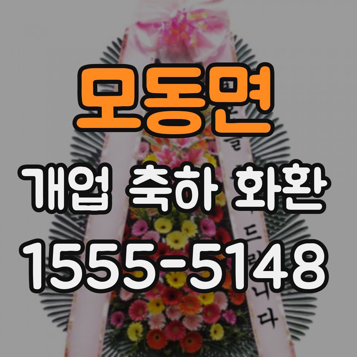 모동면 개업 축하 화환