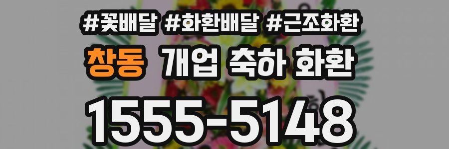 창동 개업 축하 화환