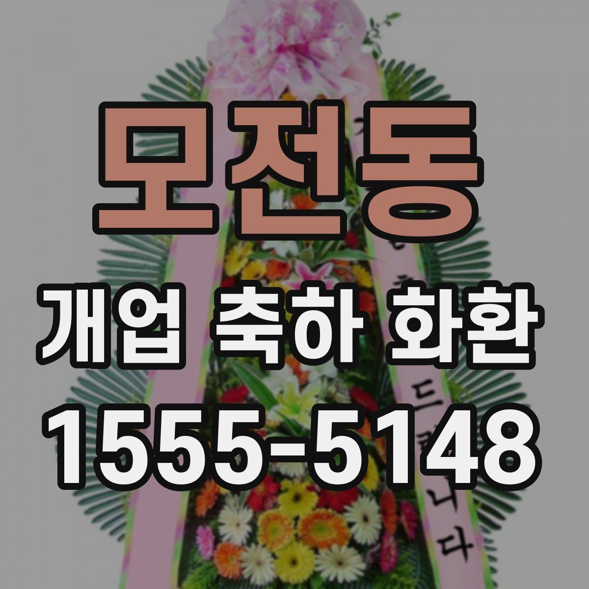 모전동 개업 축하 화환