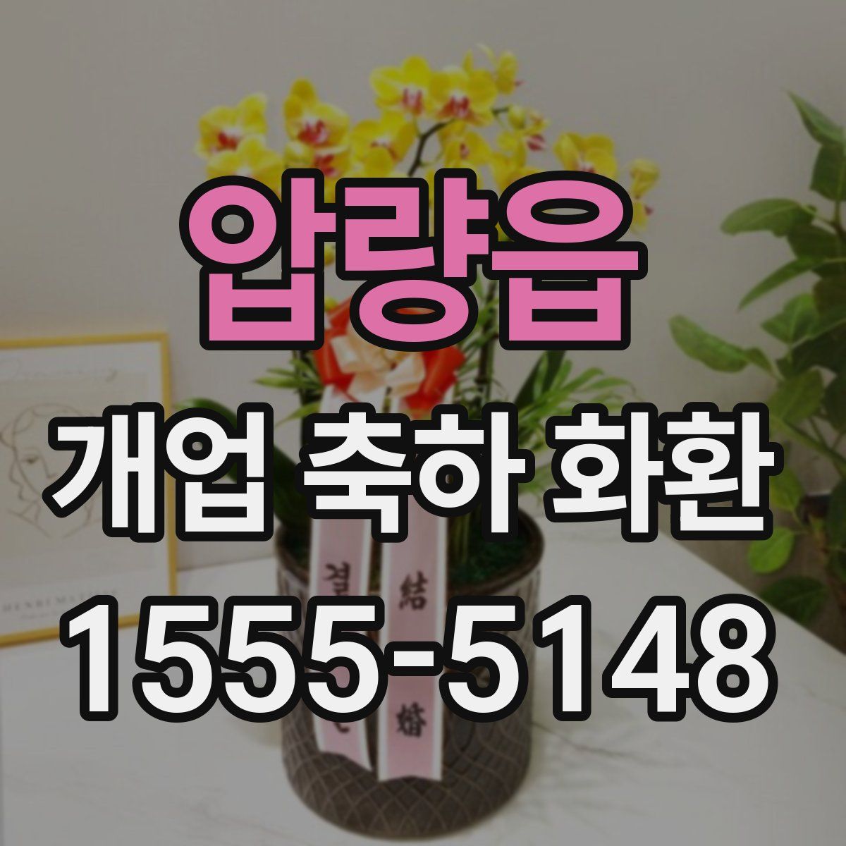 압량읍 개업 축하 화환