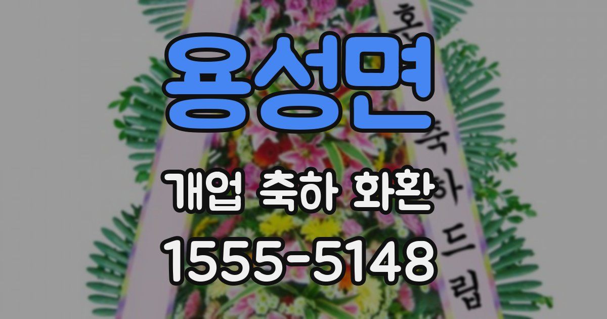 용성면 개업 축하 화환