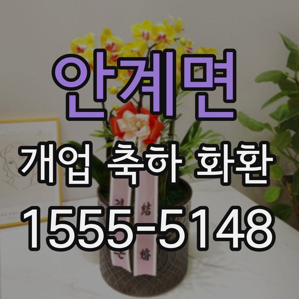 안계면 개업 축하 화환