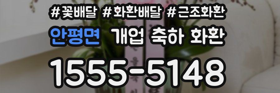 안평면 개업 축하 화환