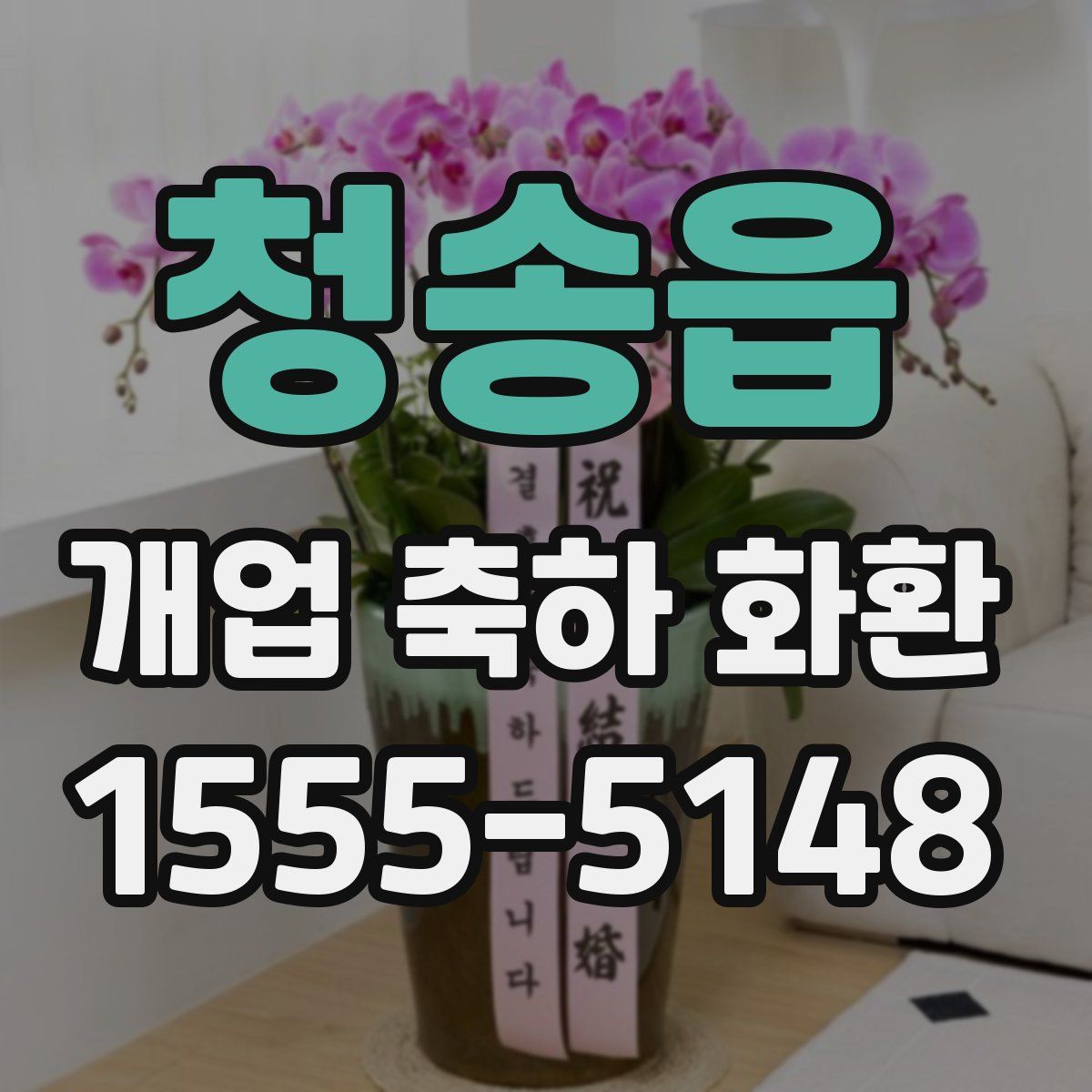 청송읍 개업 축하 화환