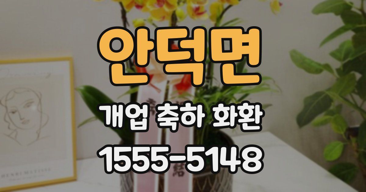 안덕면 개업 축하 화환