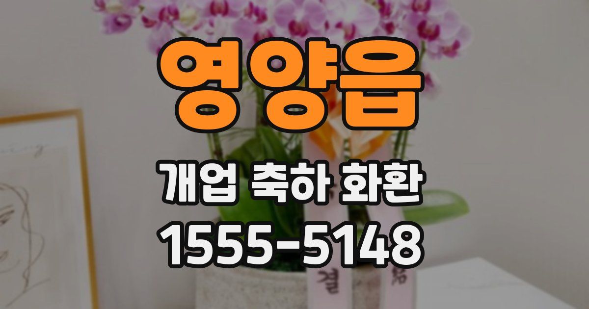 영양읍 개업 축하 화환
