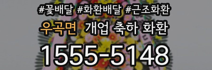 우곡면 개업 축하 화환